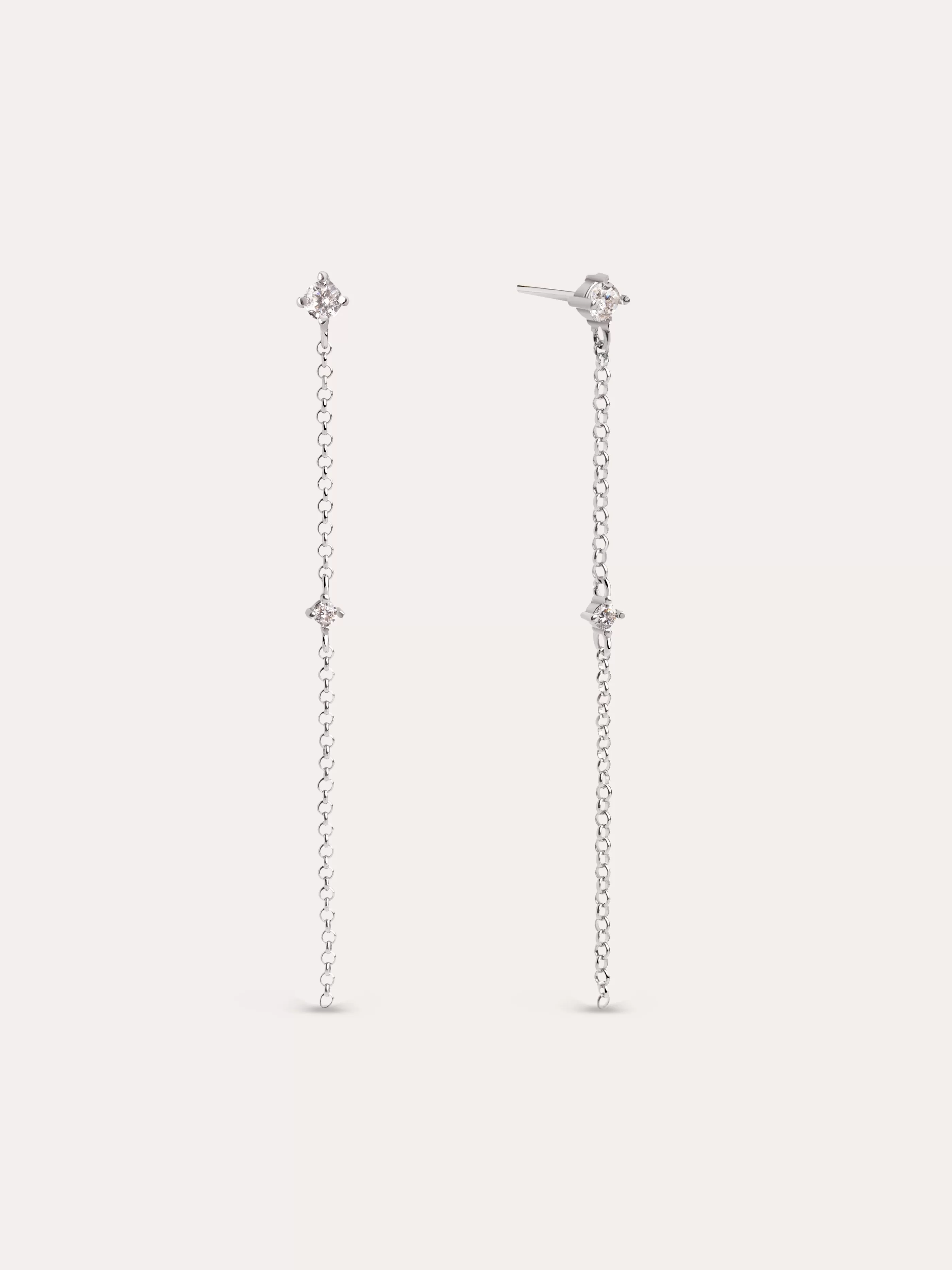 SINGULARU Pendientes Lily White S Plata- Pendientes De Fiesta