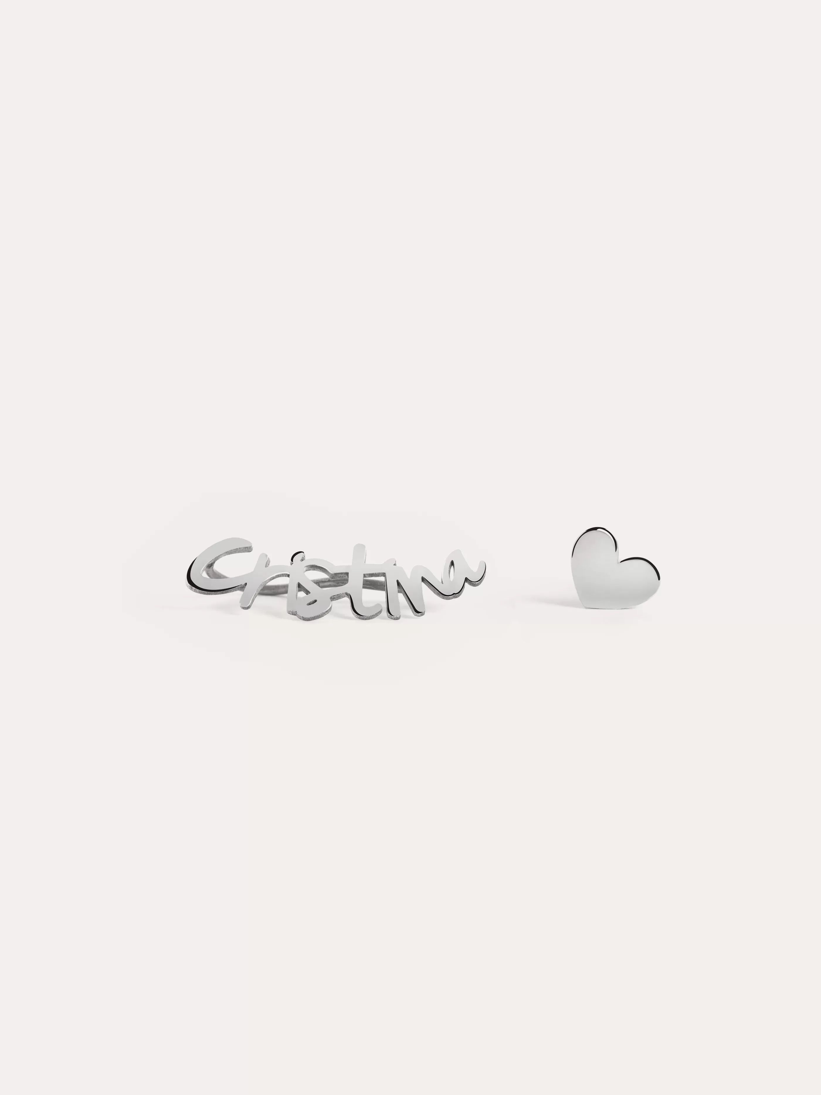 SINGULARU Pendientes Personalizados Sue & Stud Plata- Pendientes Trepadores