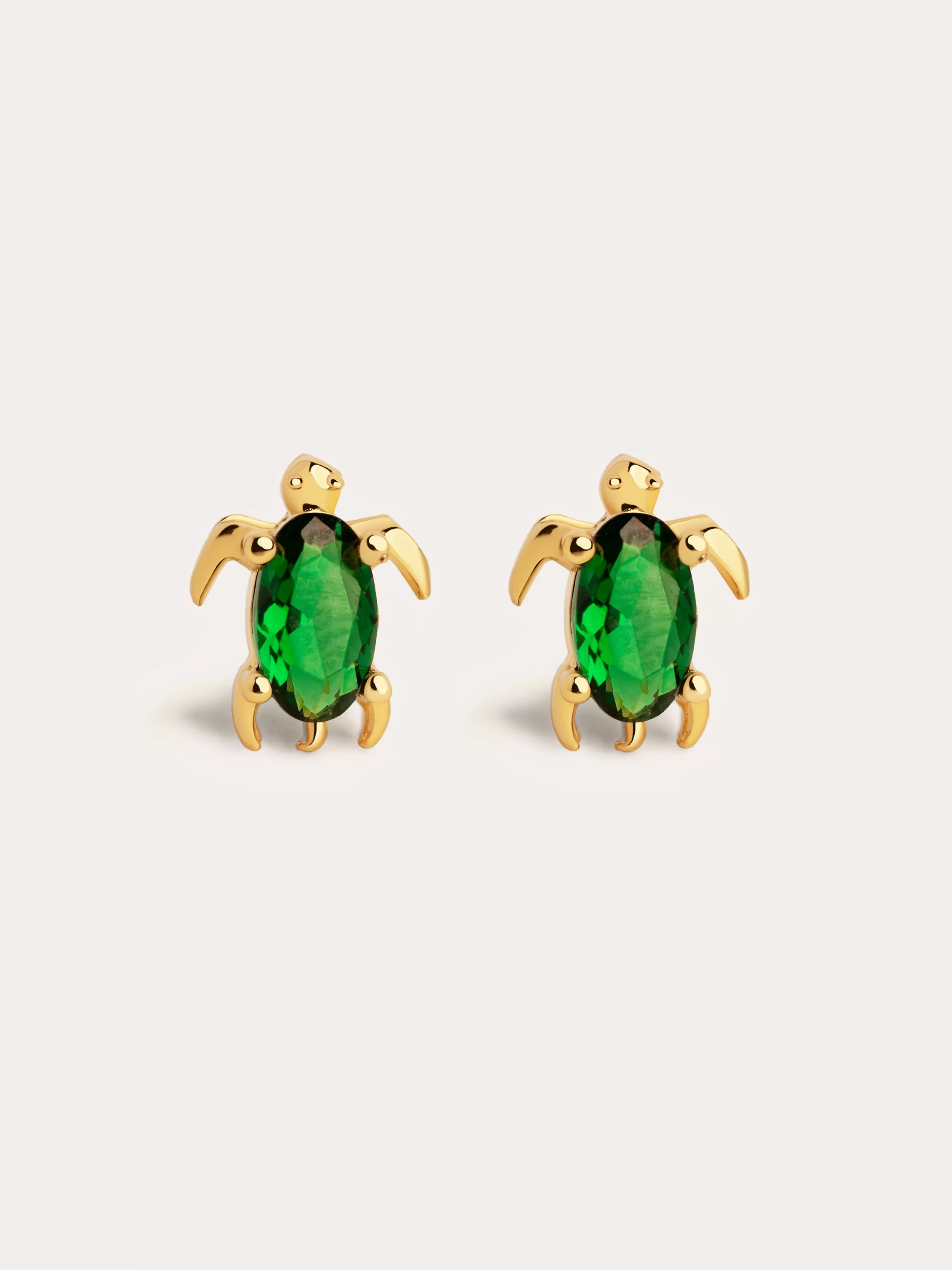 SINGULARU Pendientes Sea Turtle Plata Bano Oro- Pendientes De Colores