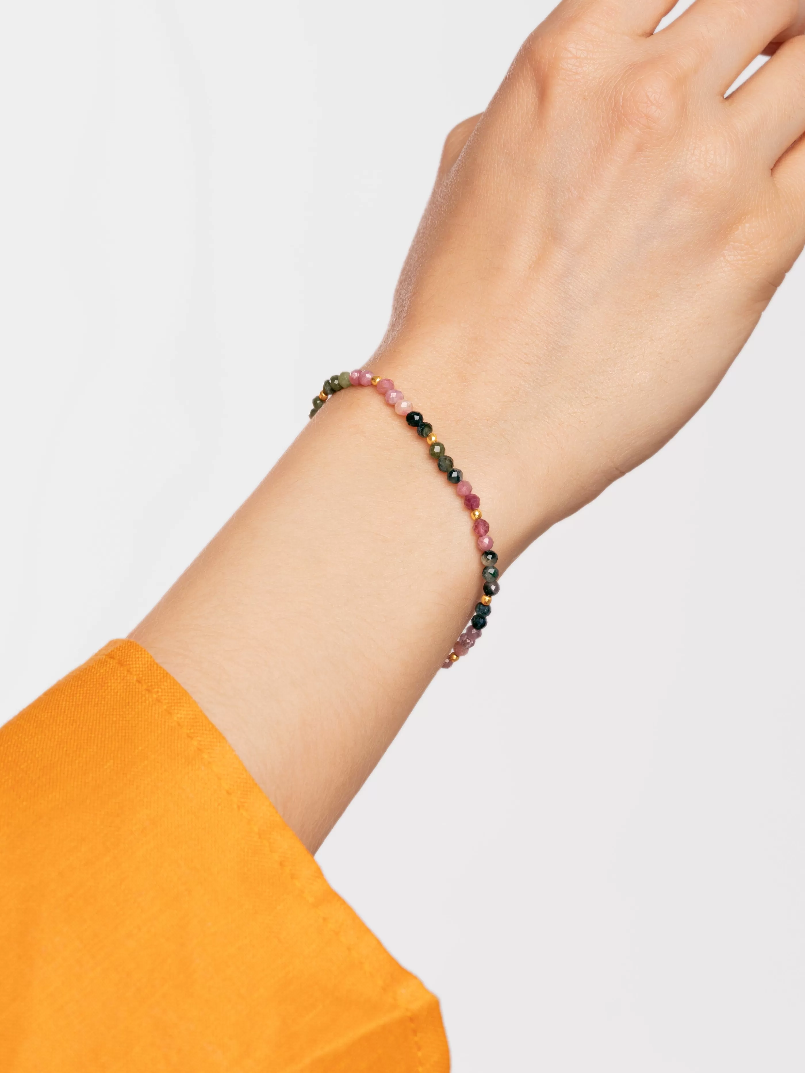 SINGULARU Pulsera Altea Dots Tourmaline Syra Bano Oro- Pulseras De Colores