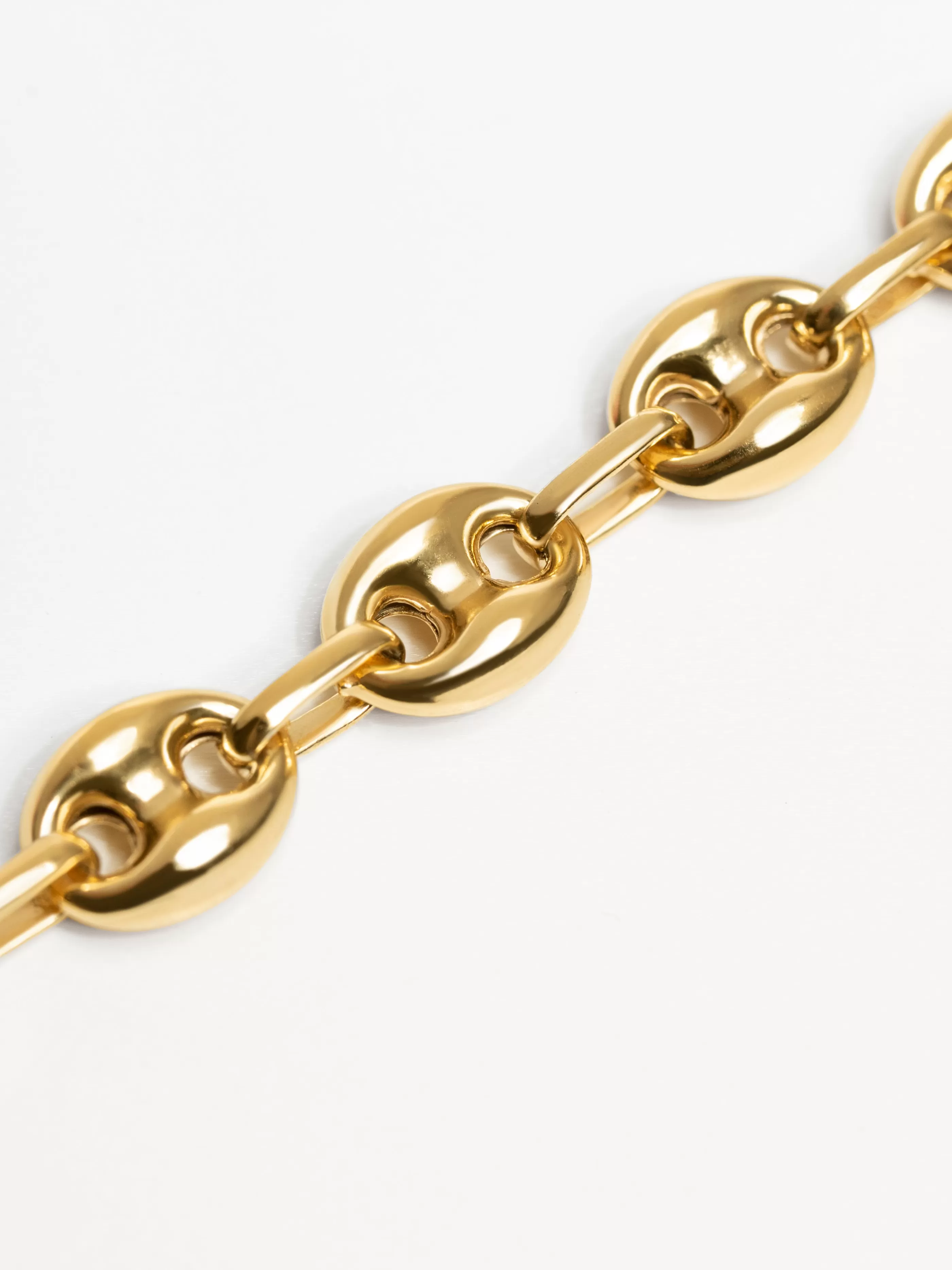 SINGULARU Pulsera Maillon Calabrote Plata Bano Oro- Pulseras Maillon