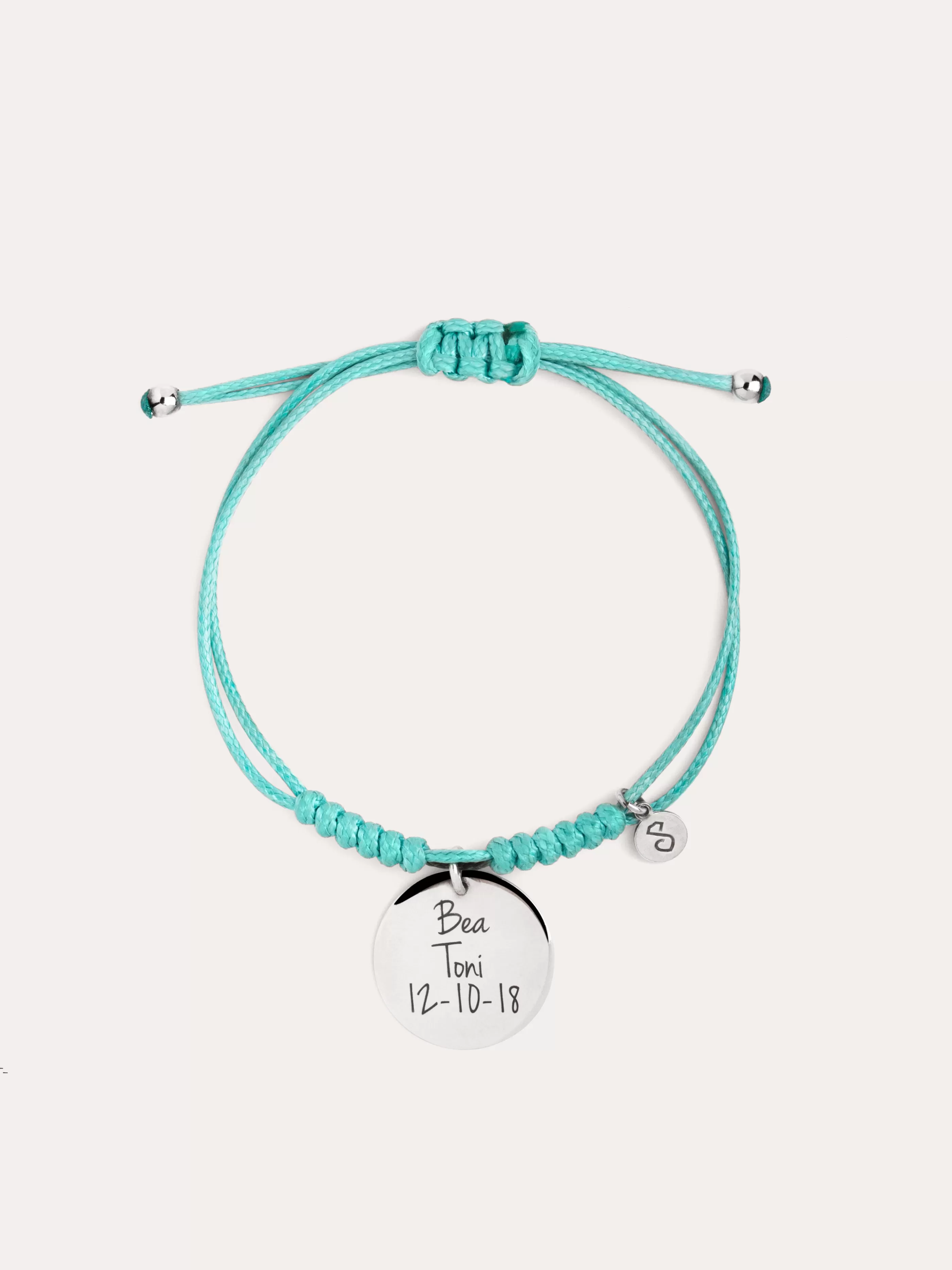 SINGULARU Pulsera Personalizada Dream Chic Emerald Plata- Pulseras Personalizadas