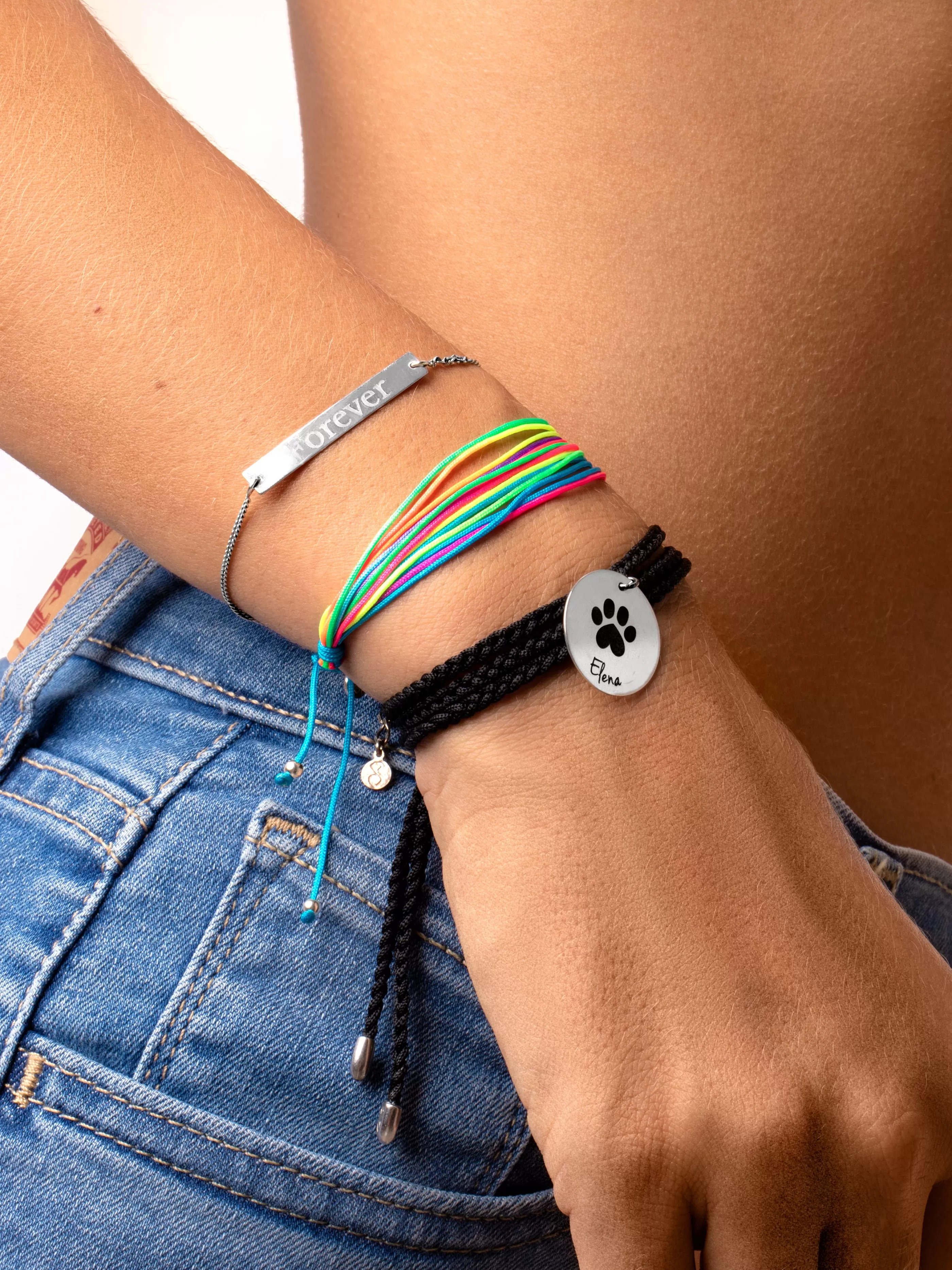 SINGULARU Pulsera Personalizada Huella Plata- Pulseras Personalizadas