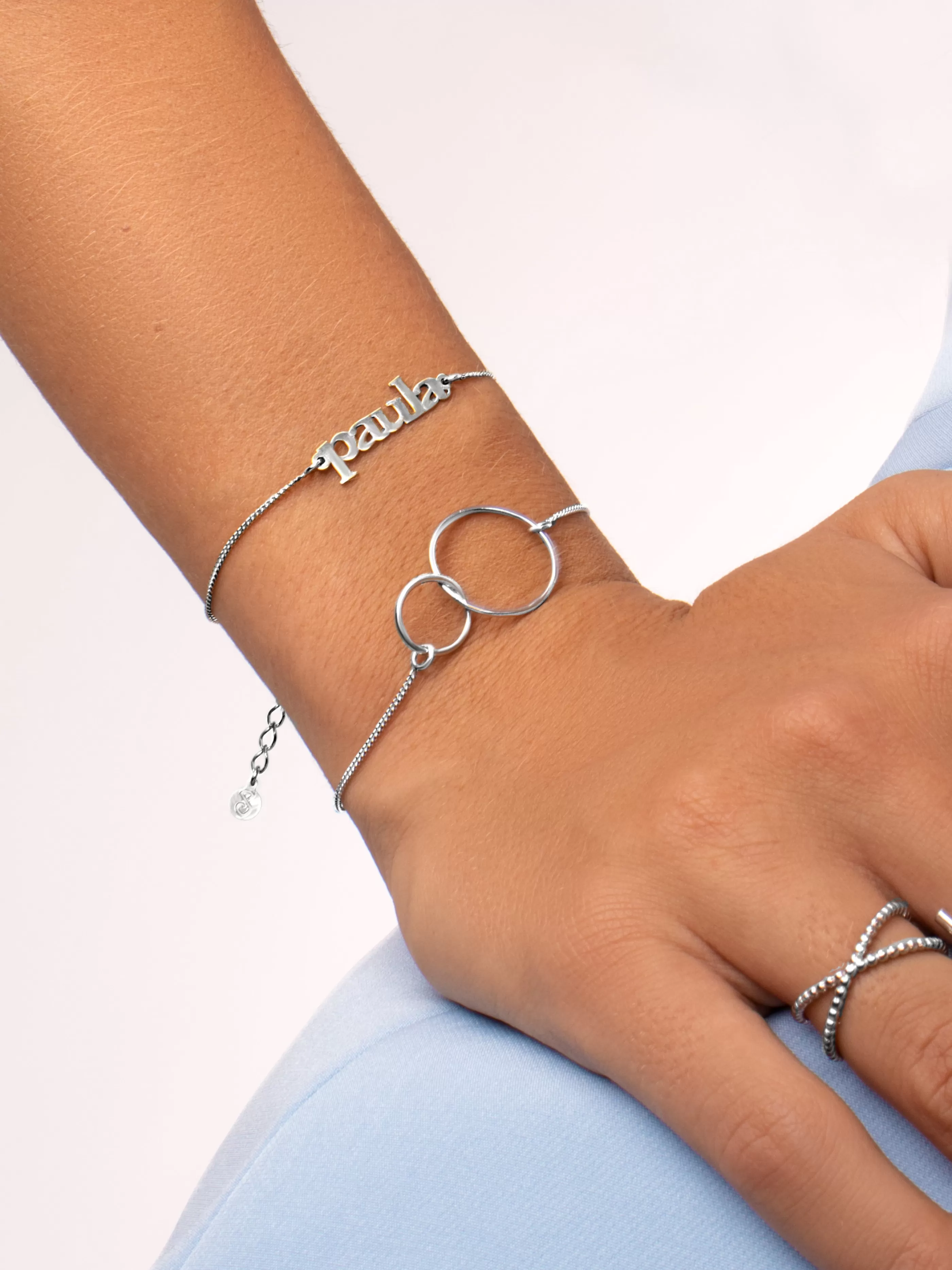 SINGULARU Pulsera Personalizada Monogram Plata- Pulseras Personalizadas