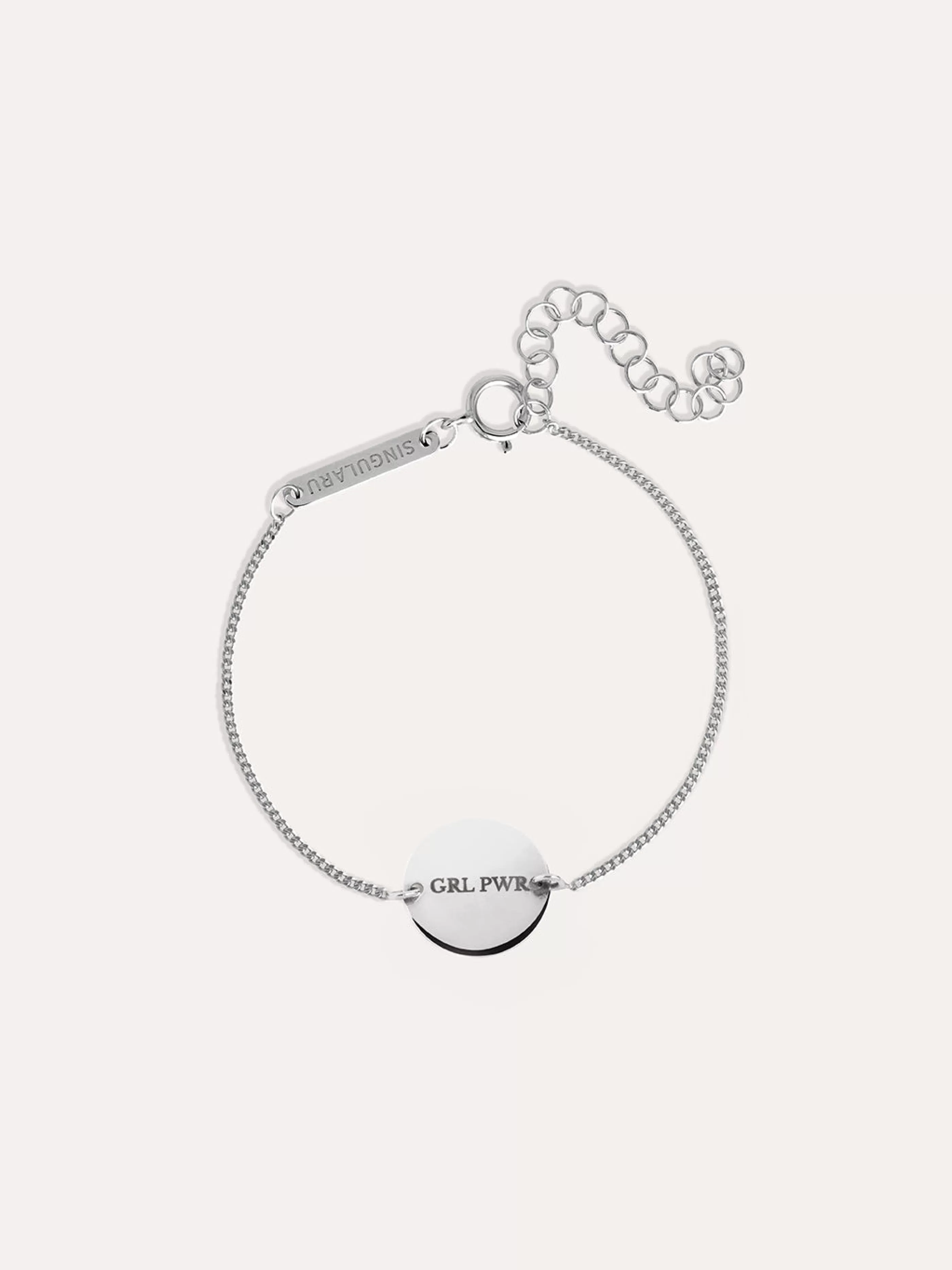 SINGULARU Pulsera Personalizada Moon Plata- Pulseras Personalizadas